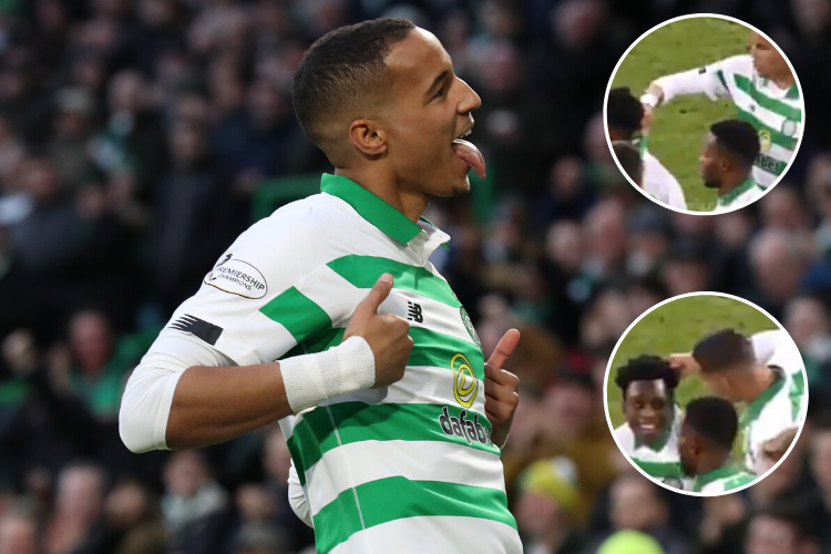 Celtic’s Christopher Jullien hilariously drags Jeremie Frimpong away from Aberdeen red card rammy