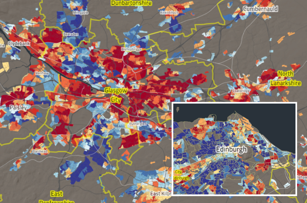 East End Glasgow Map Glasgow's Most And Least Deprived Areas Revealed In New Simd Figures |  Glasgow Times