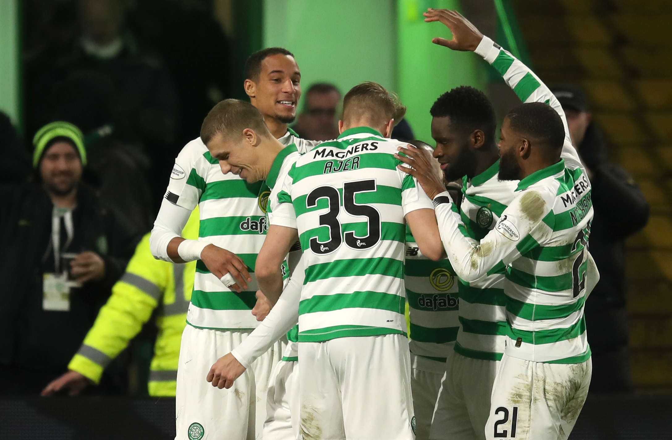 Watch as Celtic fans discover Rangers’ defeat from stands as Hoops romp to 5-0 win over Hearts