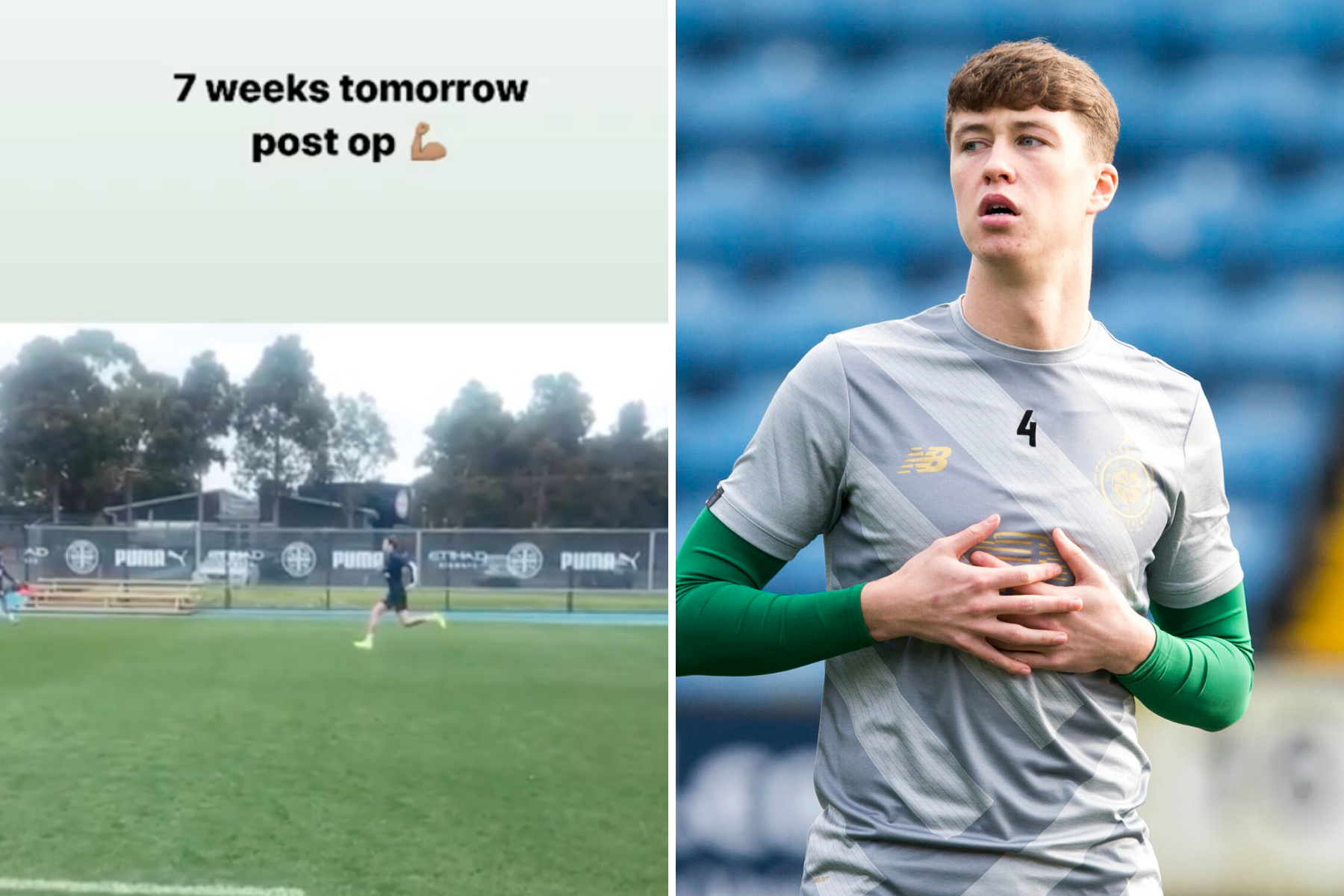 Celtic loanee Jack Hendry back running just seven weeks after knee surgery