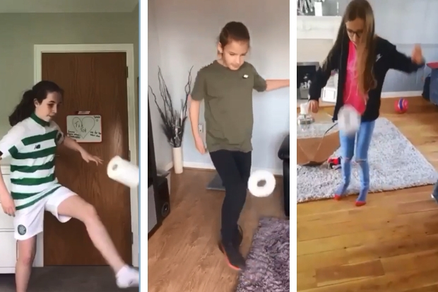 Meet the Celtic girls team who smashed the StayAtHome toilet roll challenge