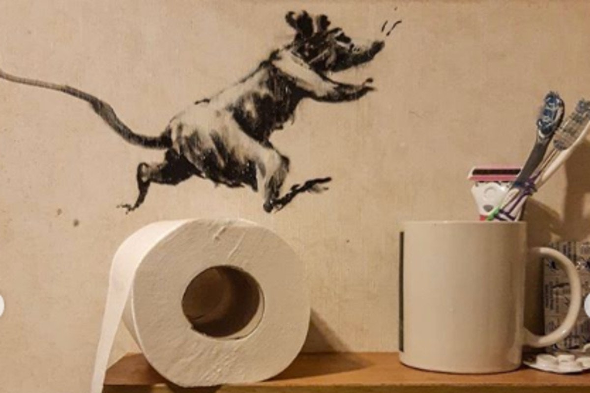 Banksy creates new work in lockdown – in his bathroom | Glasgow Times