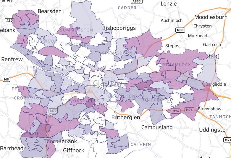 Map Of Glasgow Areas Coronavirus Scotland: The Two Glasgow Areas With Lowest Level Of Covid  Cases For Six Weeks In A Row | Glasgow Times