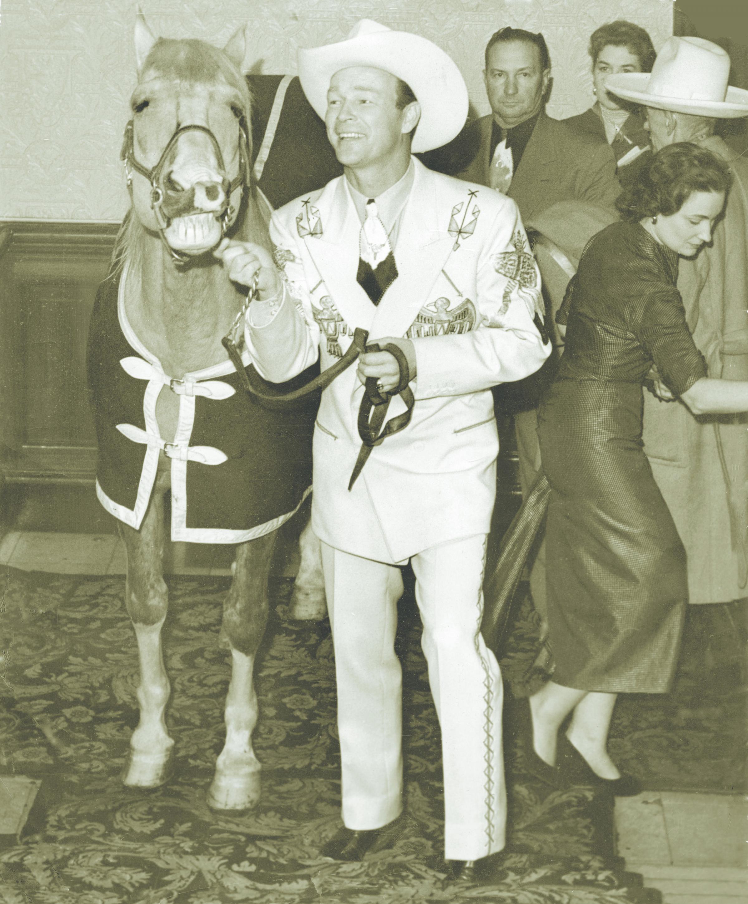 Roy Rogers and Trigger are just two of the celebrities who have visited over the years. Pic: Herald and Times