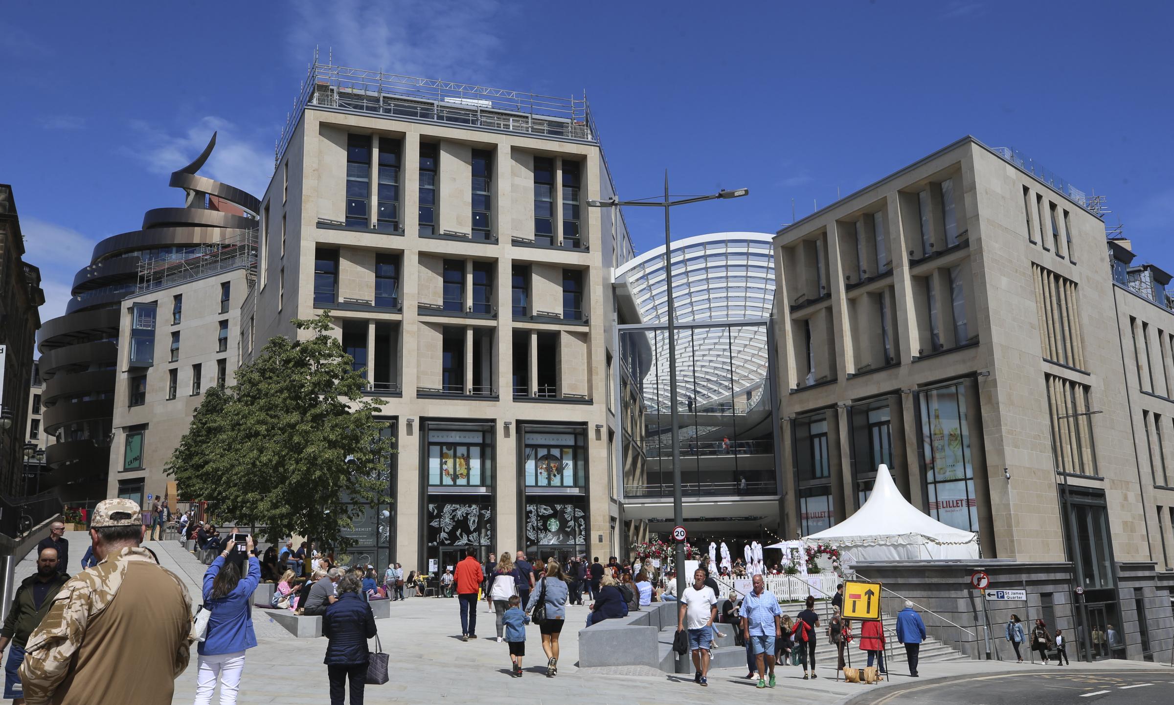 The St James Quarter in Edinburgh opened last summer. Photo Gordon Terris Herald.