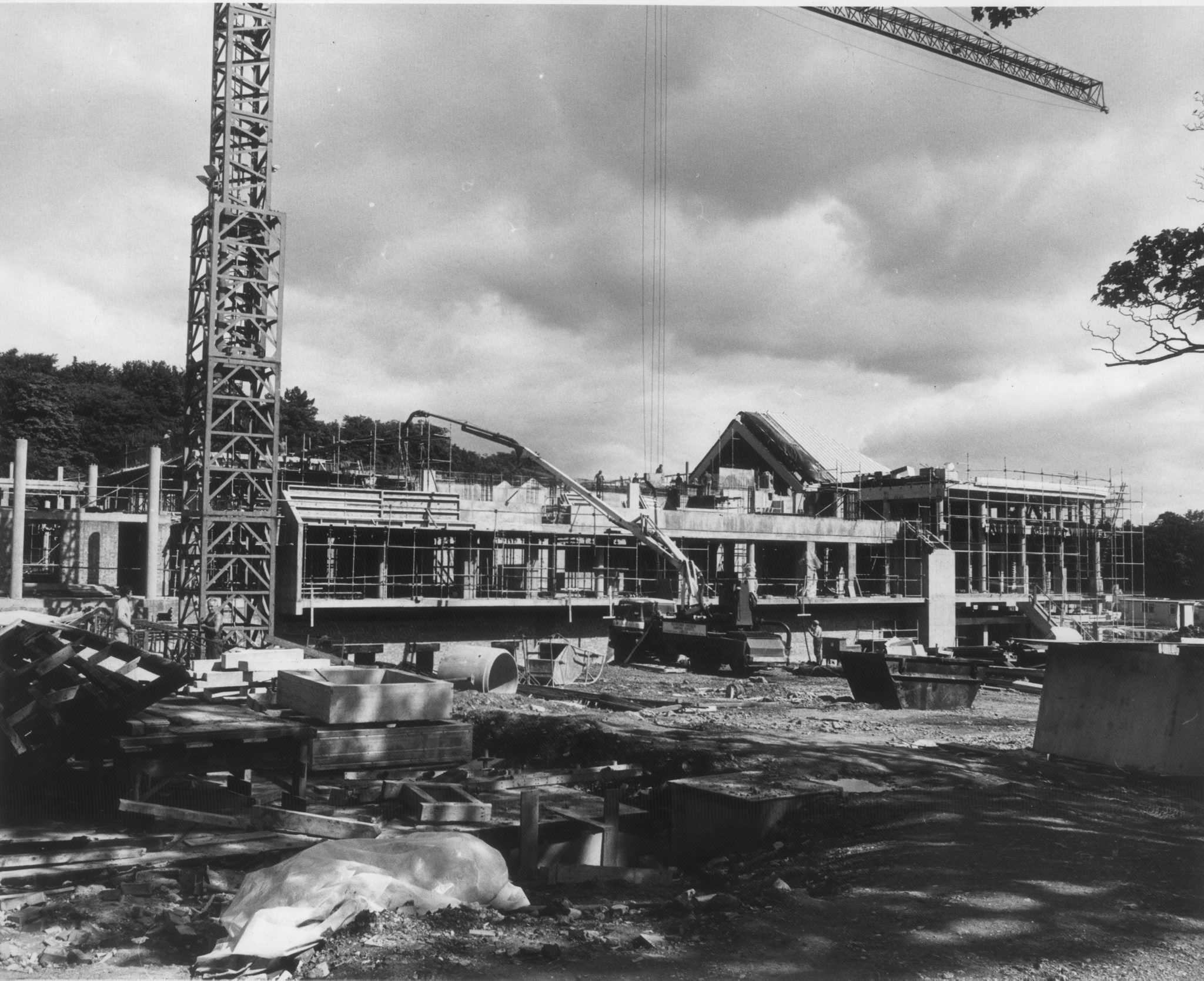 Work in progress. The Burrell Collection opened in 1983