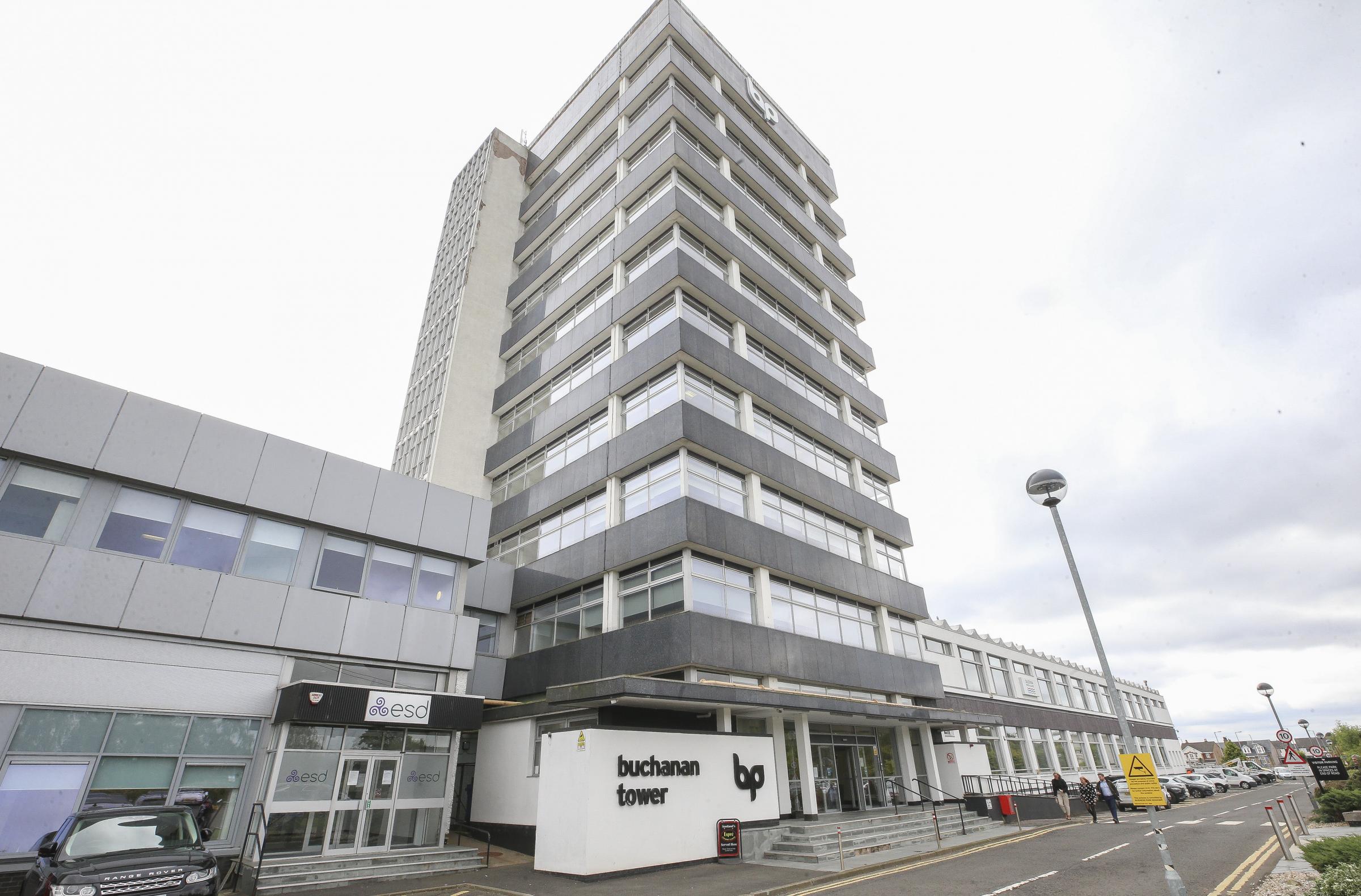 The iconic Buchanan tower now home to Pioneer Film Studios.